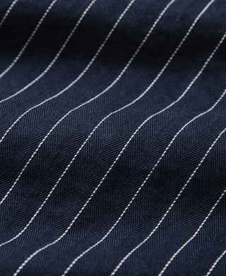 Lot 954 1950s Motorcycle Mechanic Stripe Chore Coat - Navy