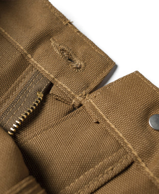 Heavy Duty Canvas Double Knee Pants - Brown
