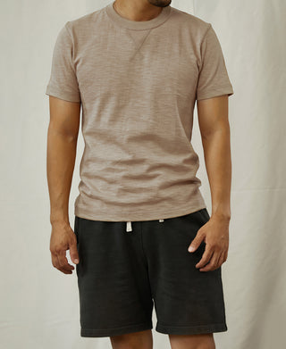10.5 oz Cotton Tubular Gusset T-Shirt - Sand