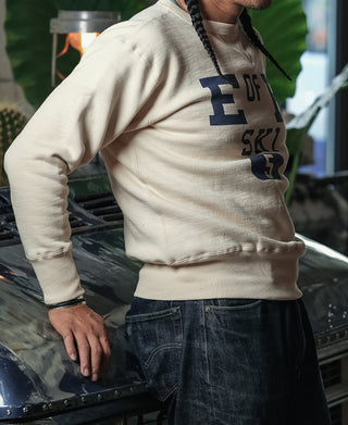 1940s Heavyweight SKI V-Inset Sweater - Apricot