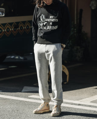 1980s Marine Bulldog Raglan Sweatshirt - Black