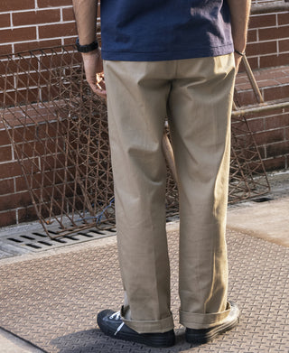 1970s Straight-Leg Work Pants - Khaki