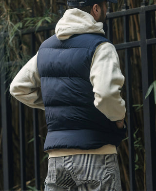 1980's Rip-Stop Nylon Trail Down Vest - Navy