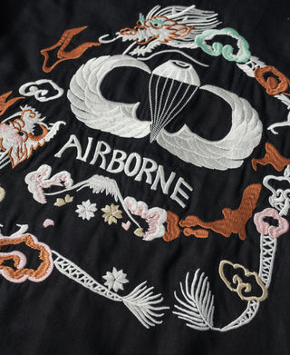 1950s Air Force Base Souvenir Shirt - Black