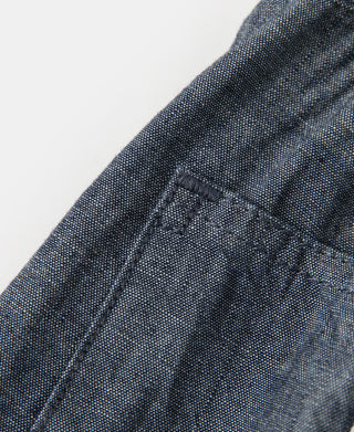 1930s Double-Pleated Chambray Pants
