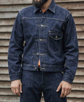 WWII Simplified Model Cowboy Selvedge Denim Jacket