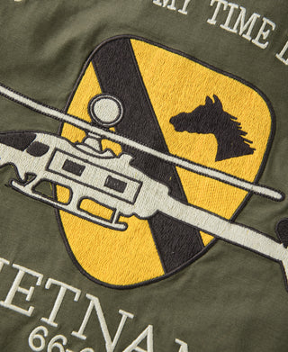 1960s US Army Counselor Shirt Embroidery Detail