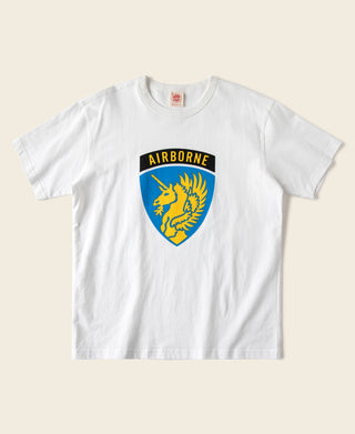 1943 WWII US Airborne Lucky 13 T-Shirt - White