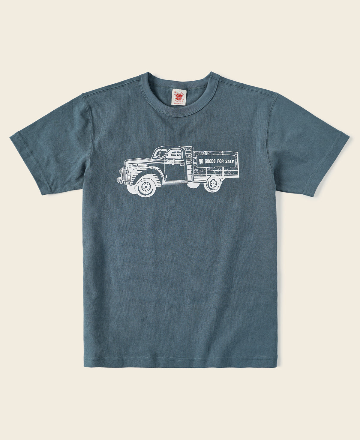 Retro Truck Graphic T-Shirt - Iron Blue