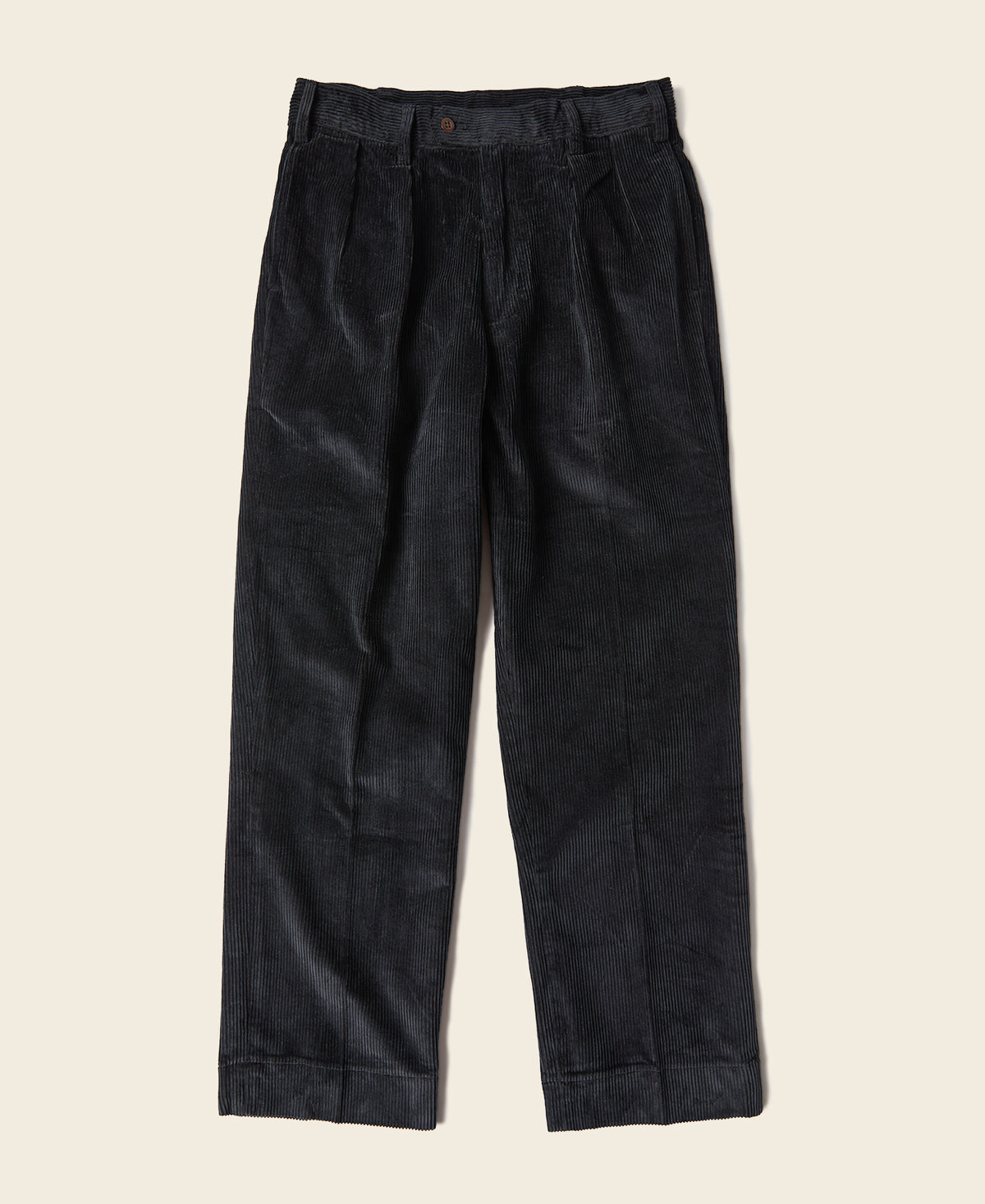 12.5 oz 8 Wale Corduroy Trousers - Black