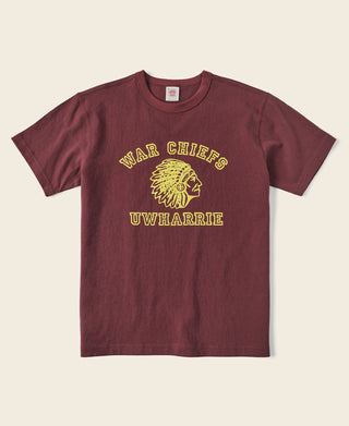 Retro War Chief Graphic T-Shirt - Red