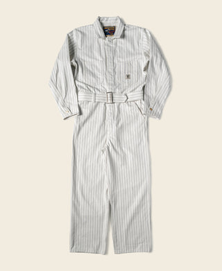 Lot 951 1950s Mechanic Coveralls Jumpsuit - White