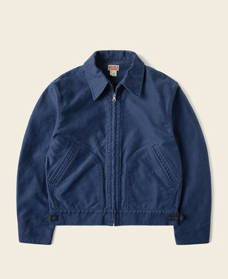 Moleskin Jacket in Blue