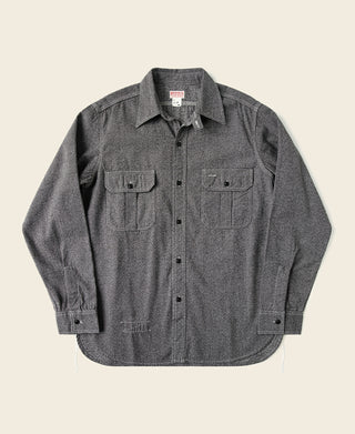 Salt & Pepper Bellows Pocket Work Shirt