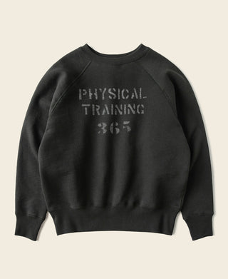 1950s Sports Training Raglan Sleeve Sweater - Vitage Black