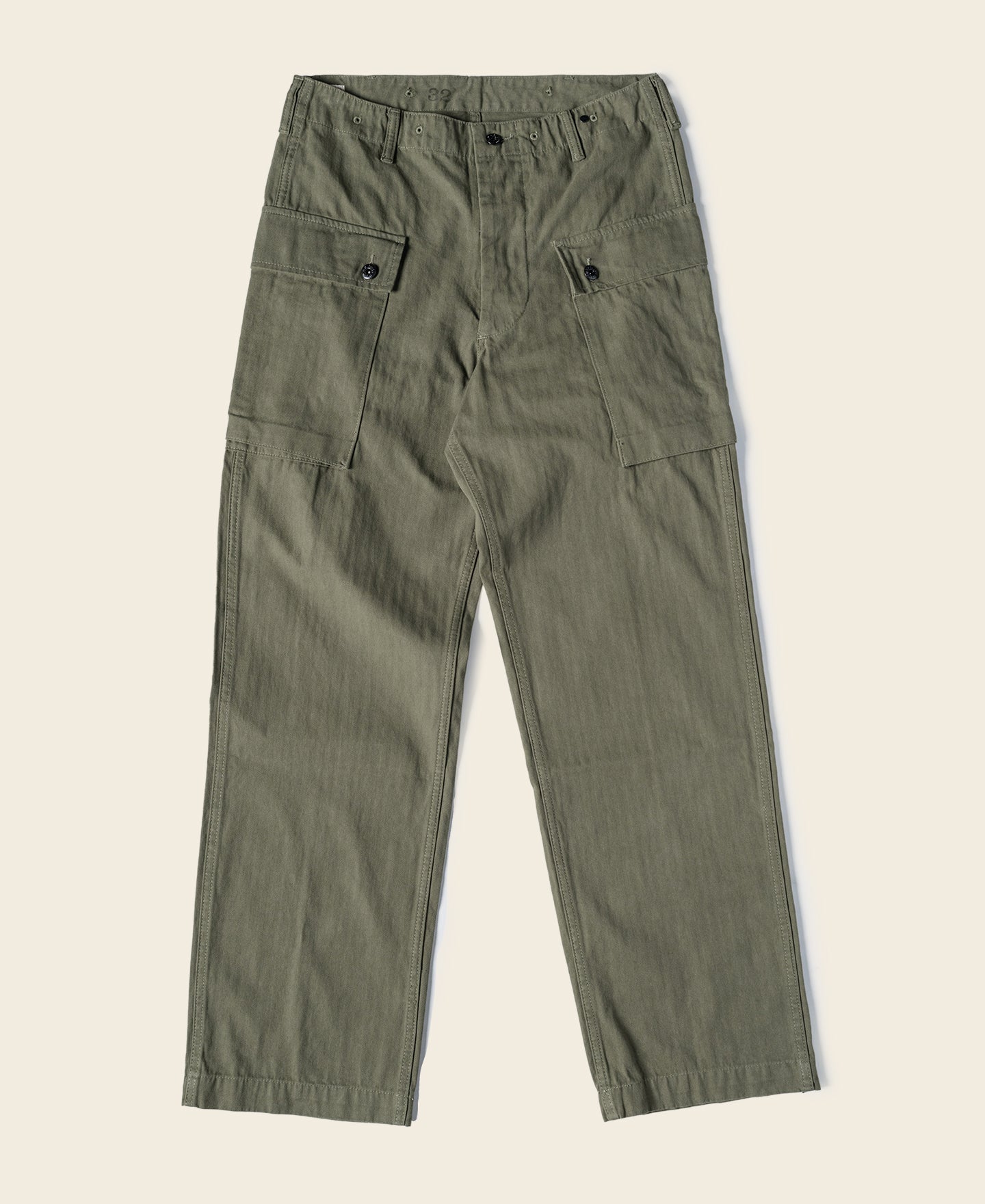 USMC P-44 HBT OD7 Multi Bag Utility Cargo Pants | Monkey Trousers