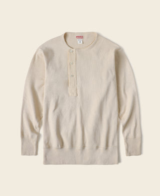 14 oz Side Closing Henley Shirt - Apricot