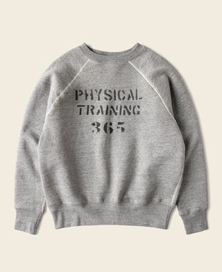 1950s Sports Training Raglan Sleeve Sweater - Gray