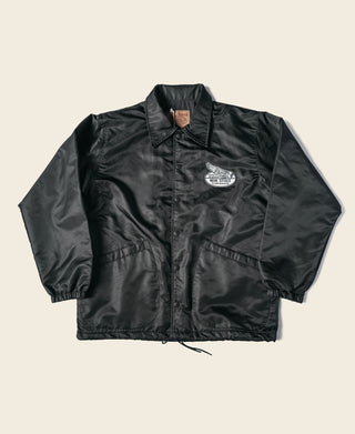 Logo-Appliqued Nylon Coach Jacket - Black