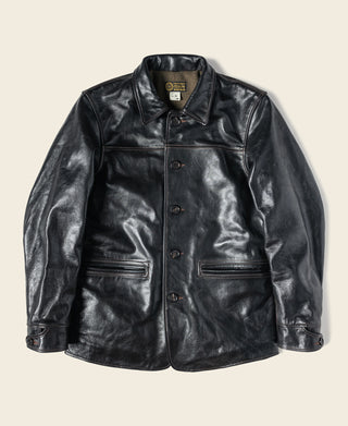 Lot 339 1920s Horsehide Leather Brakeman Coat