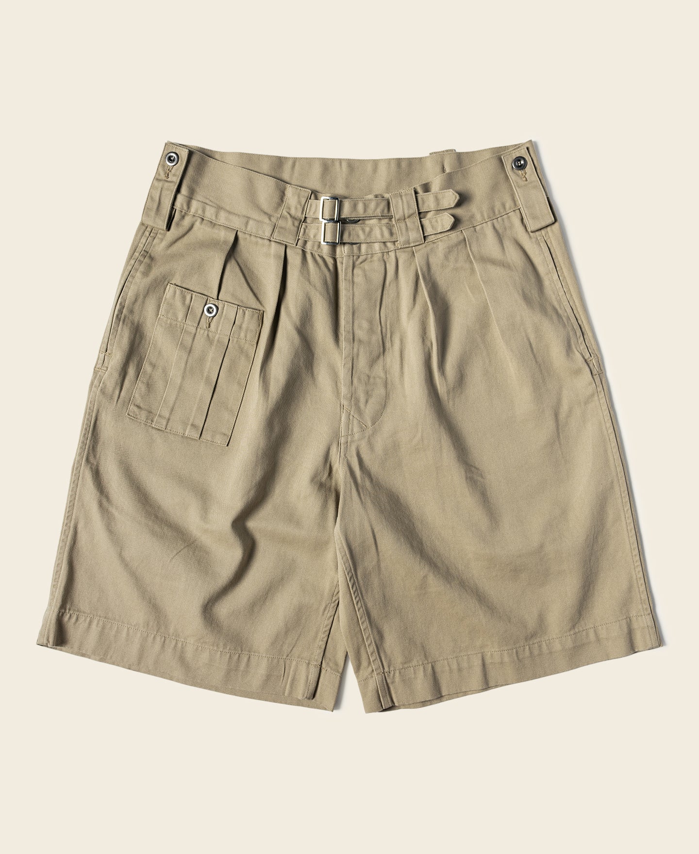 British Army KD-1941 Pattern Drill Utility Cargo Shorts Khaki