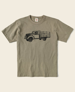 Retro Truck Graphic T-Shirt - Khaki