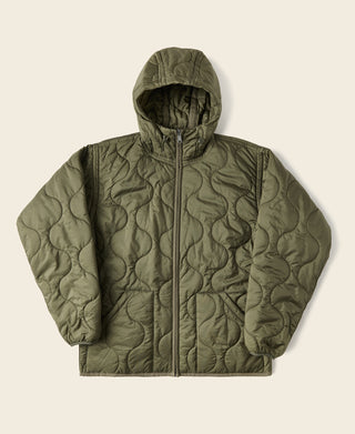 Military Style Quilted Padded Ripstop Nylon Jacket - Experimental Sample