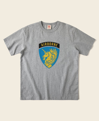 1943 WWII US Airborne Lucky 13 T-Shirt - Gray