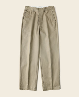 1970s Straight-Leg Work Pants - Khaki