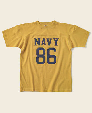 US Naval Football T-Shirt - Yellow