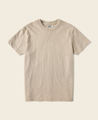 10.5 oz Cotton Tubular Gusset T-Shirt - Sand
