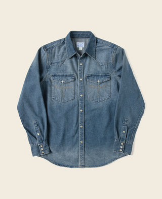 1950s Slub Denim Western Shirt