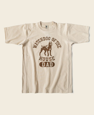 Watchdog Logo-Print Reverse Weave T-Shirt - Apricot