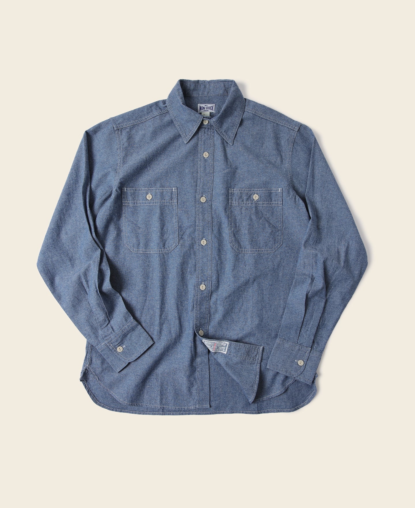 7.2 oz Blue Chambray Long Sleeve Work Shirt | Bronson