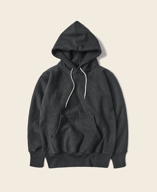 21 oz Military Academy Reverse Weave Hoodie - Black