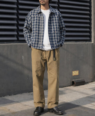 Lot 891 1890s Triple-Pleat Palaka Plaid Work Jacket