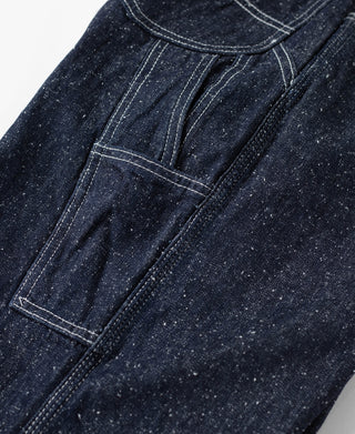 Slub Pearl Yarn Indigo Denim Carpenter Pants