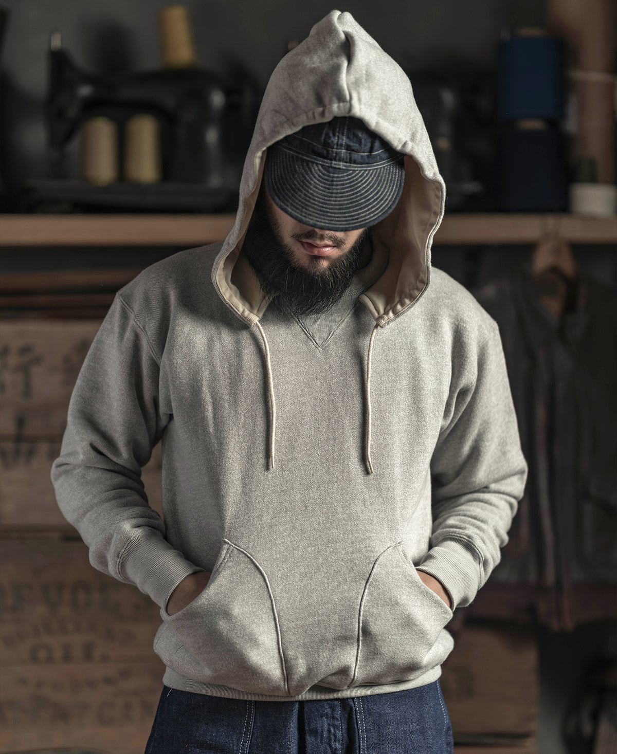 1930s 20 oz Terry Cloth Hooded Sweatshirt