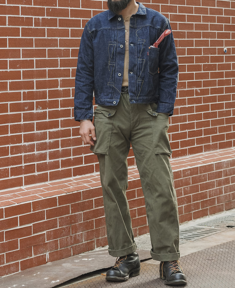 USMC P-44 HBT Utility Cargo Pants | Monkey Trousers | Bronson Mfg ...