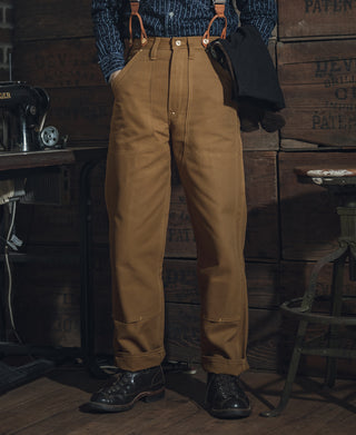 Heavy Duty Canvas Double Knee Pants - Brown