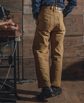 Heavy Duty Canvas Double Knee Pants - Brown