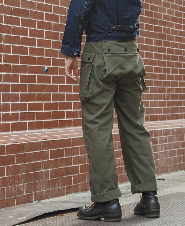 USMC P-44 HBT OD7 Multi Bag Utility Cargo Pants | Monkey Trousers | Bronson