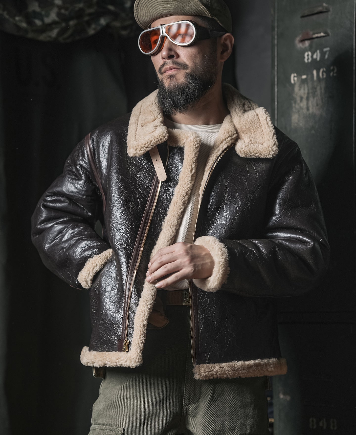 Usaaf Jacket USAAF Type D-1 Mechanics Shearling Jacket | Bronson - Bronson Mfg. Co.