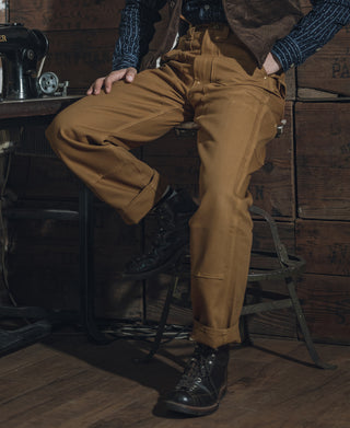 Heavy Duty Canvas Double Knee Pants - Brown