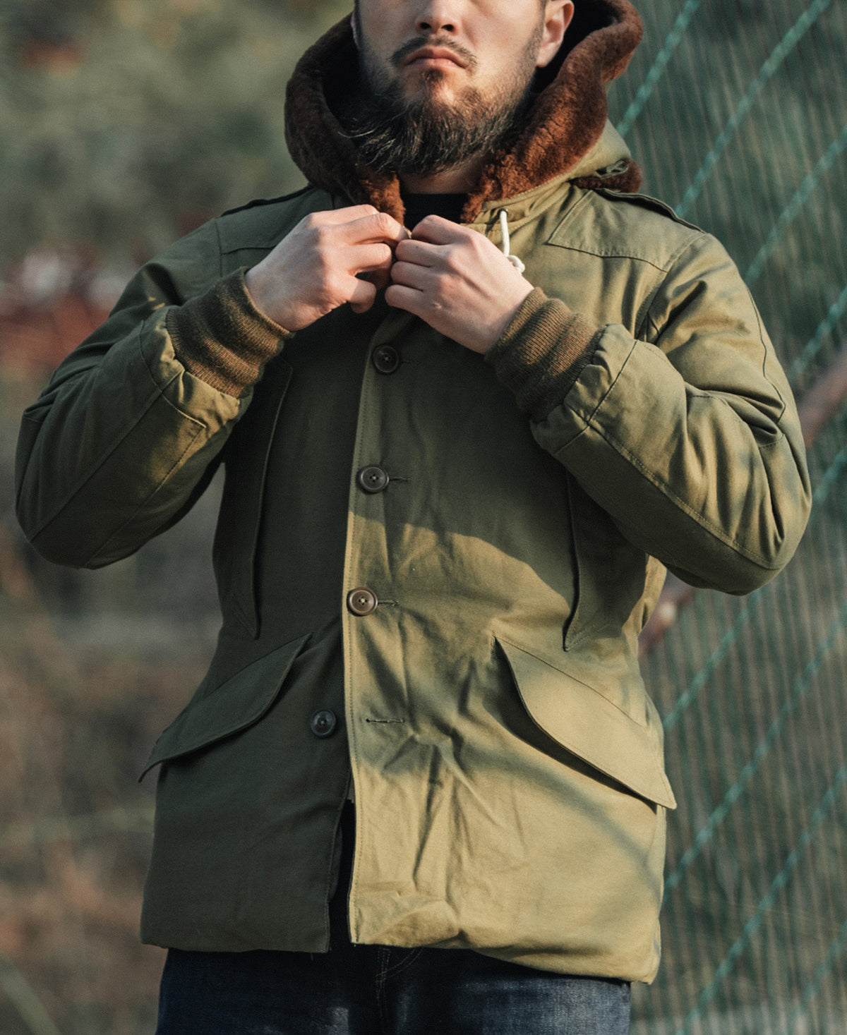 超新作】 FORCE AIR ミリタリー ARMY STYLE PARKA B-9 個人装備