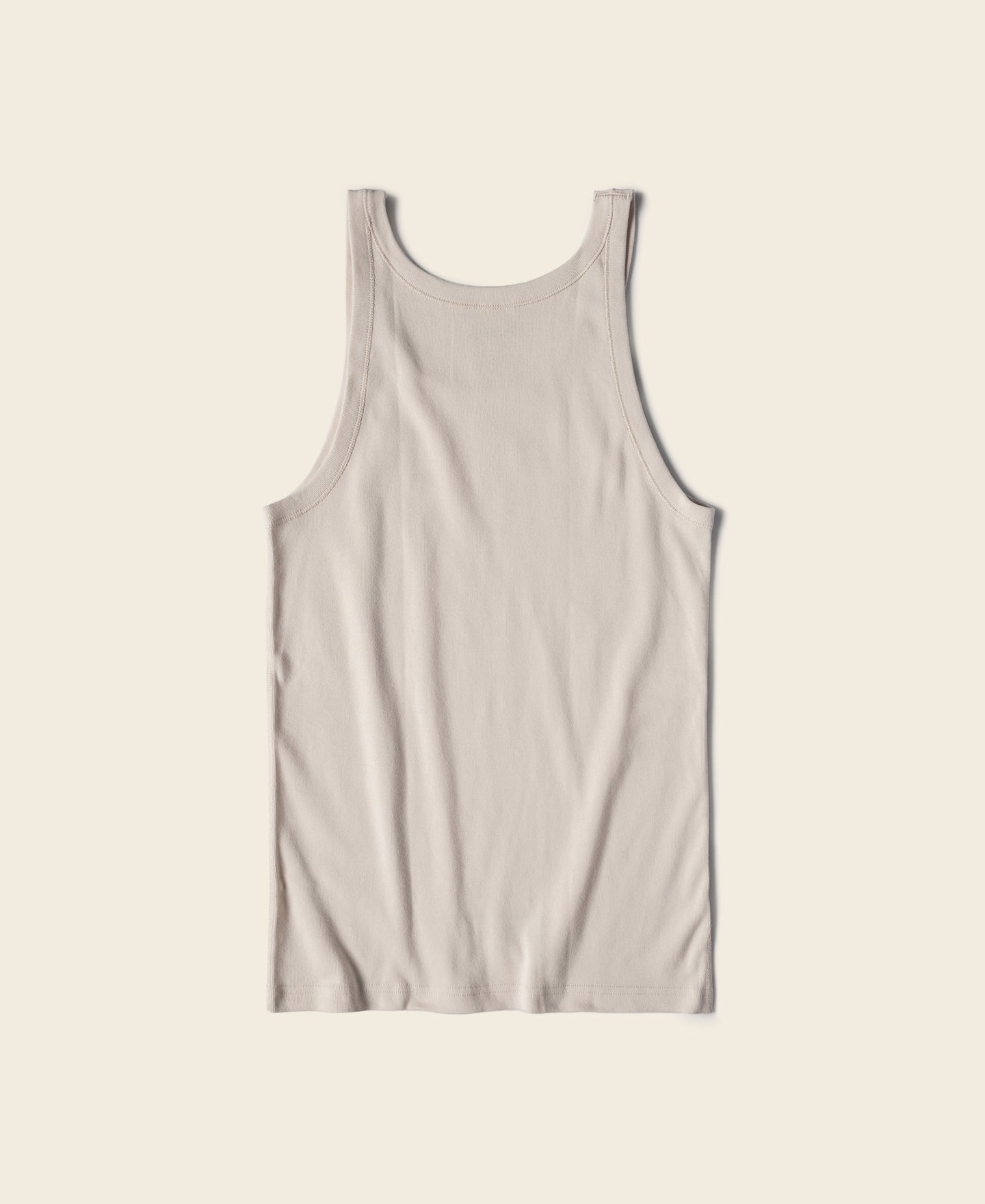WWII US Army Military Cotton Ribbed Tank Top - Apricot｜Bronson