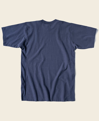 10.6 oz Reverse Weave T-Shirt - Navy