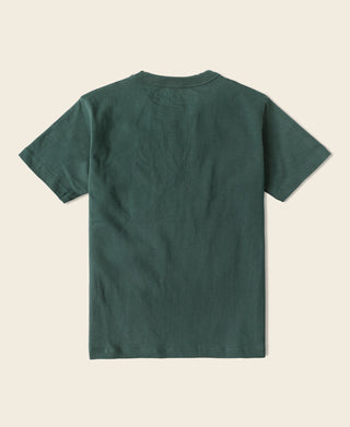 1930s Slanted Pocket Tubular T-Shirt - Green