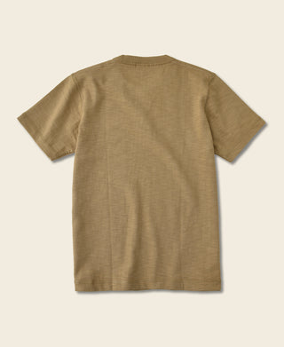 10.5 oz US Cotton Tubular Gusset T-Shirt - Sand