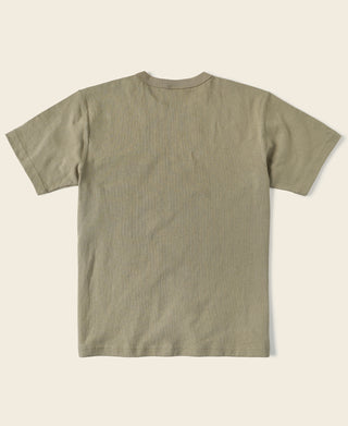 Retro Bison Graphic T-Shirt - Khaki